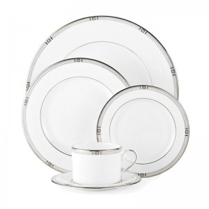 Lenox Westerly Platinum Bone China 5 Piece Place Setting, Service for 1 LNX2257
